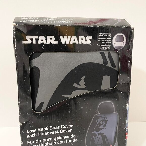 Star Wars Darth Vader Low Back Seat Cover with Headrest Cover - Picture 3 of 14